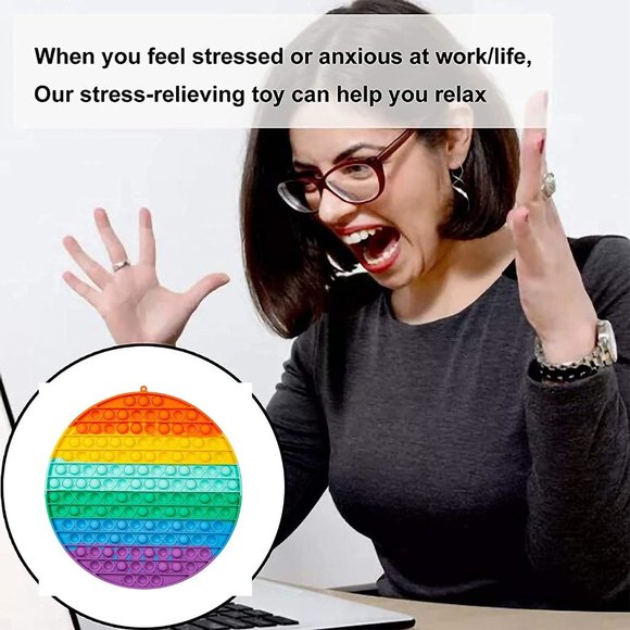 4 Pack Pop It Fidget Toys Pop Its Fidgets, Sensory Toys for Kids Teens & Adults - Picture 7 of 11